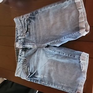 Denim Bermuda shorts